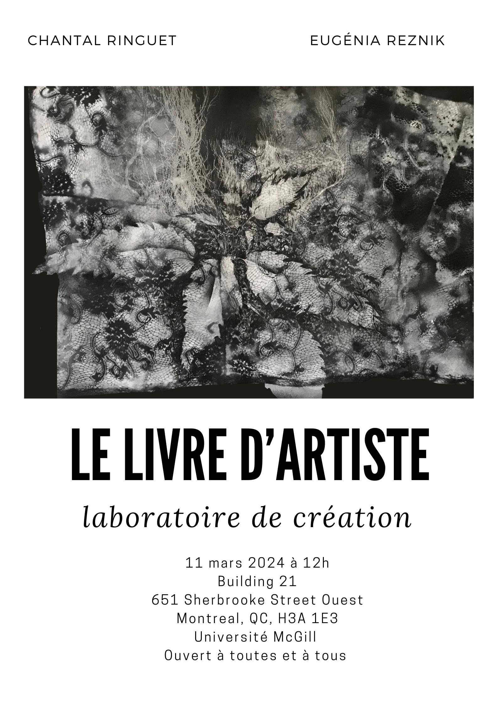 Le livre d'artiste, laboratoire de création. Classe de maître 2 avec Eugénia Reznik